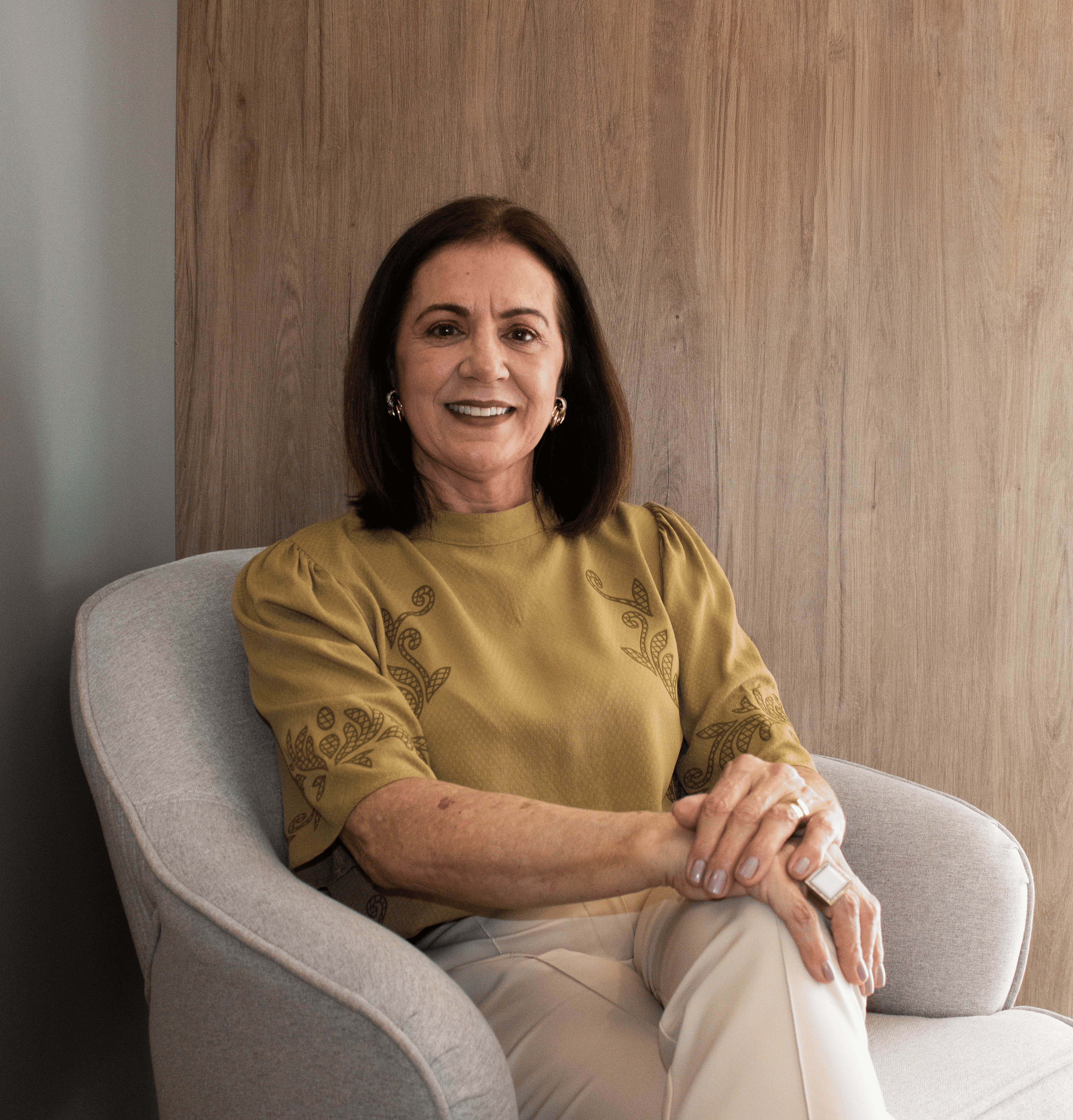Retrato da Psicóloga Terezinha Moretti Greco especialista em EMDR
